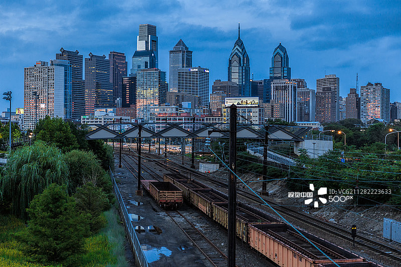 费城市中心图片素材