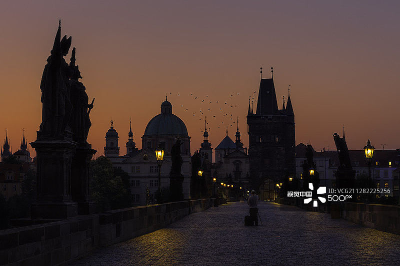 摄影师镜头下的捷克查理大桥图片素材