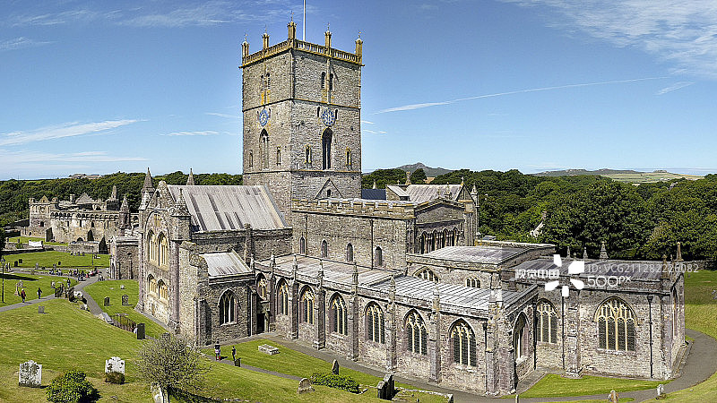 威尔士圣戴维大教堂图片素材