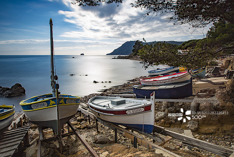 小型渔船图片素材