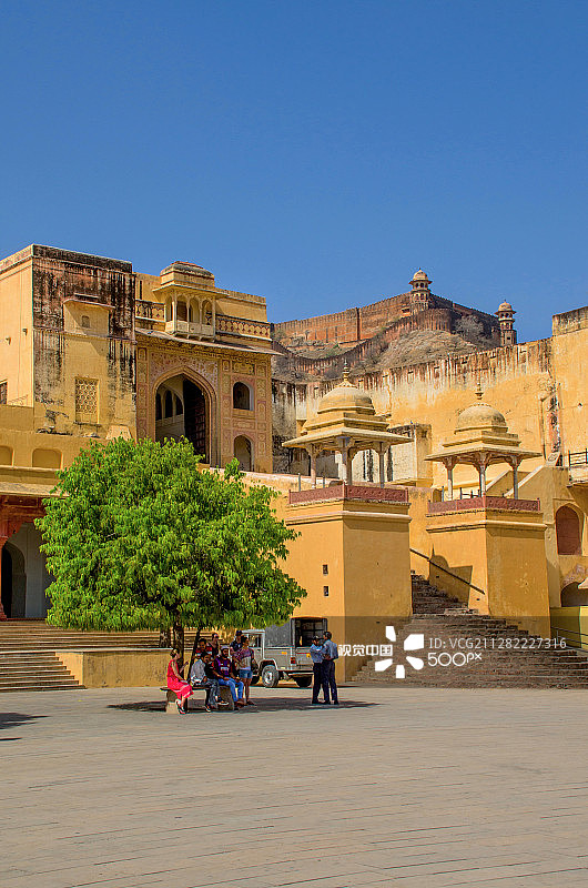 琥珀堡庭院图片素材