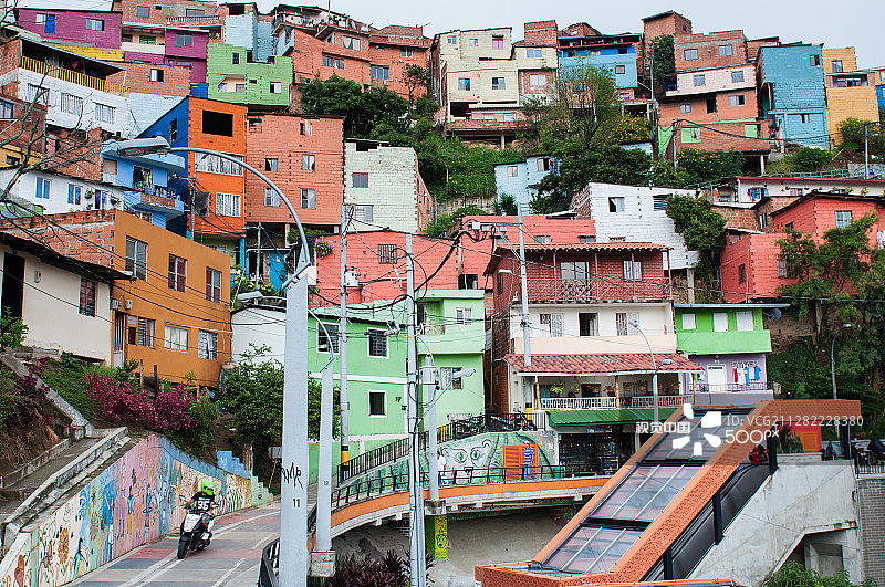 哥伦比亚麦德林13区图片素材