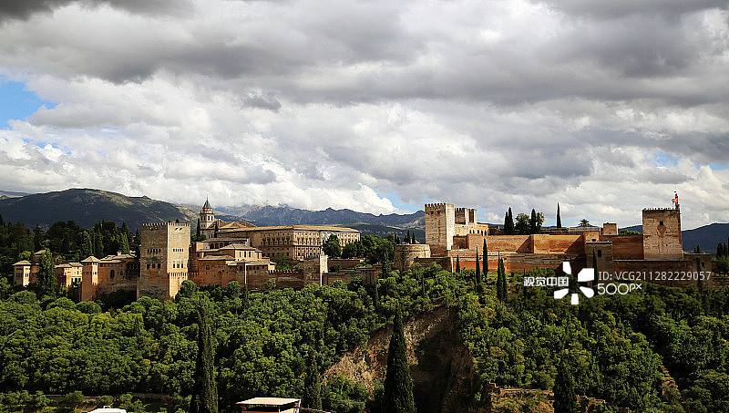 格拉纳达阿尔罕布拉宫图片素材