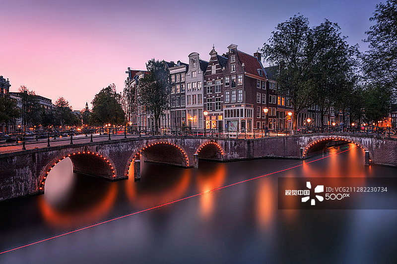 阿姆斯特丹激光束图片素材