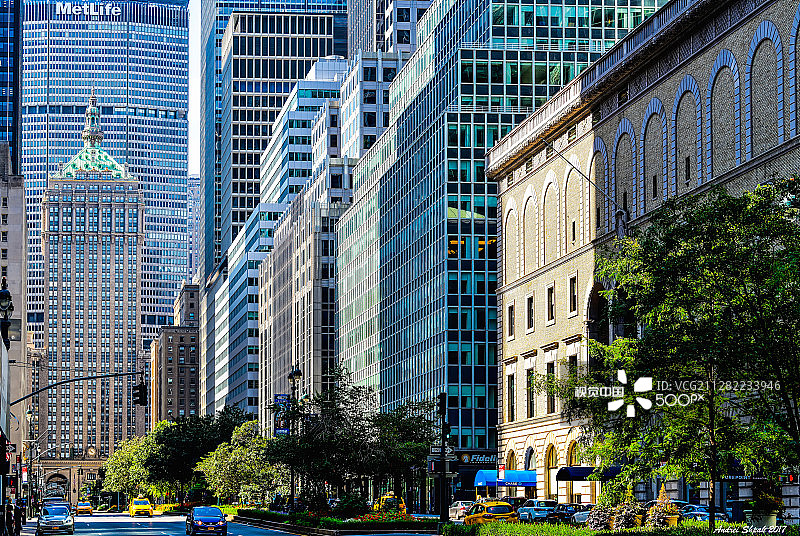 纽约市公园大道图片素材