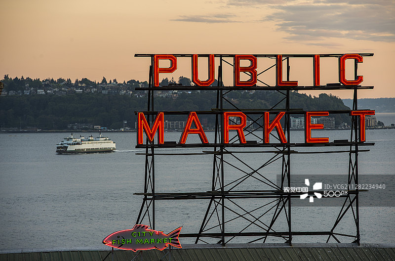 派克市场之夜图片素材