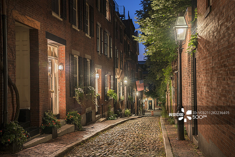 波士顿灯塔山图片素材