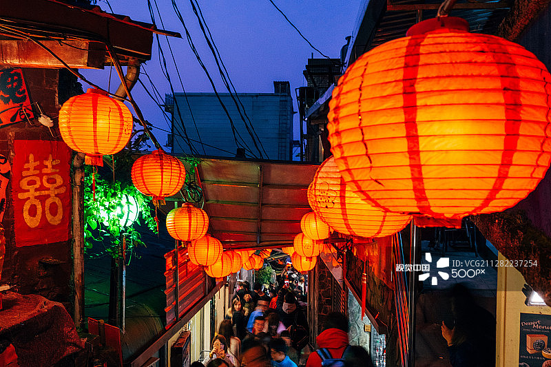 中国台湾九份图片素材