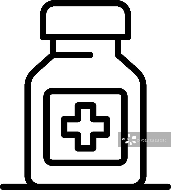 药瓶图标轮廓样式图片素材