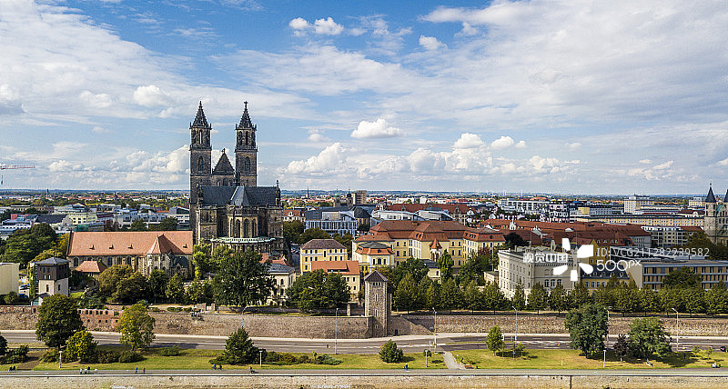 马格德堡航拍景色图片素材