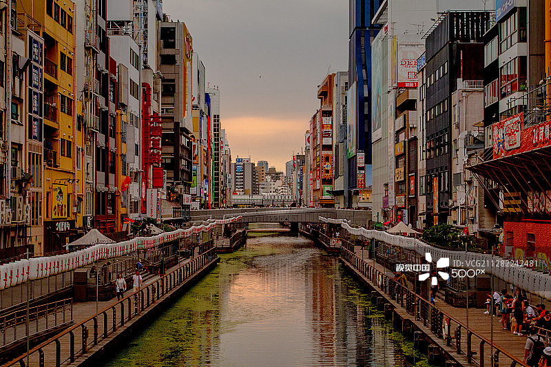 道顿堀色彩图片素材