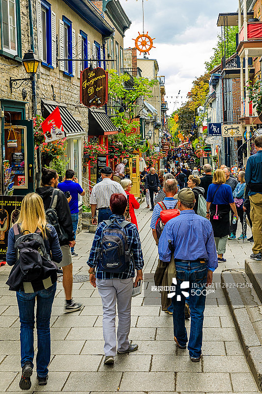 加拿大魁北克城老城区图片素材