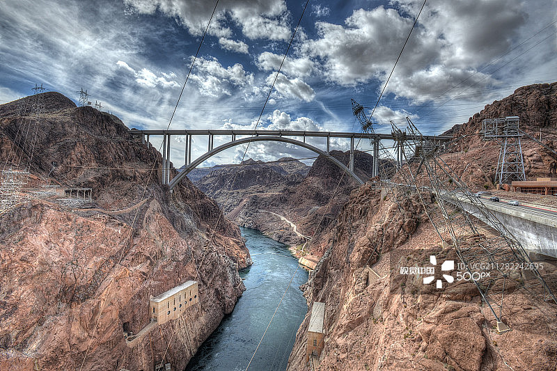 胡佛水坝图片素材