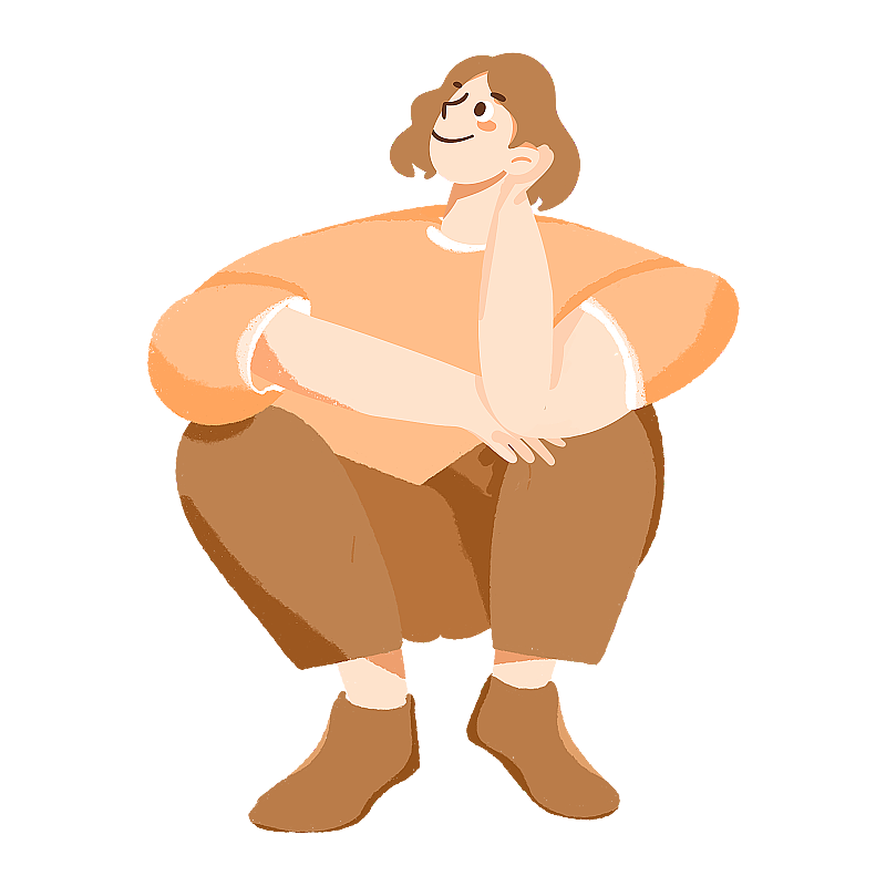 创意任务坐着图片素材