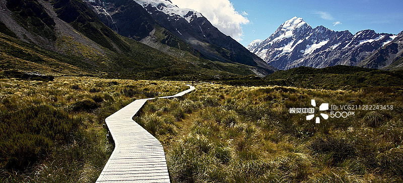 通往库克山的小路图片素材