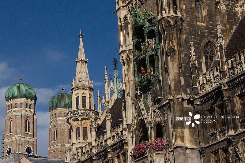 慕尼黑玛丽恩广场图片素材