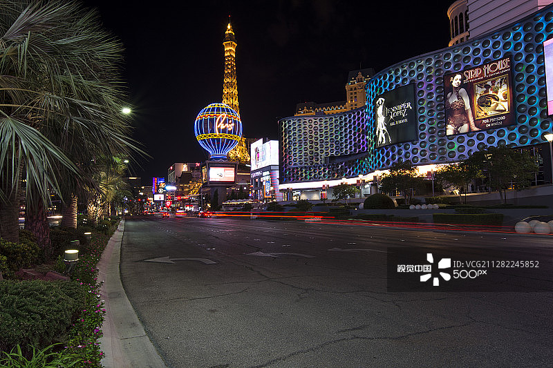 夜晚的拉斯维加斯图片素材