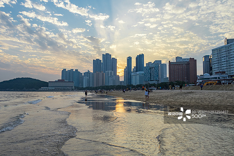 海云台海滩图片素材