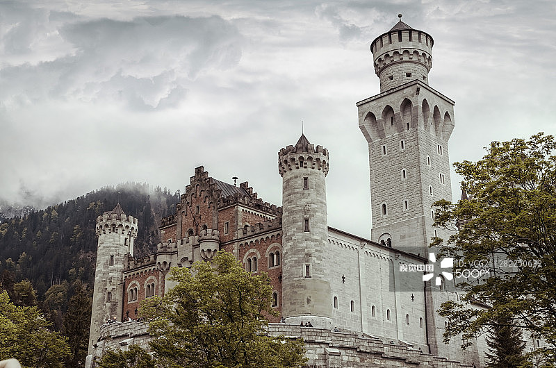 巴伐利亚新天鹅堡风光图片素材