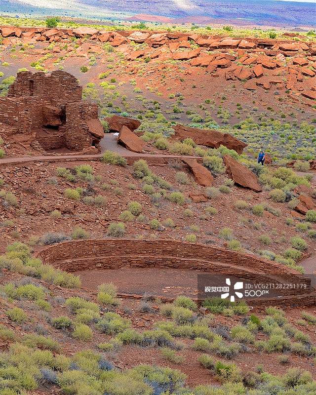 日落火山口图片素材
