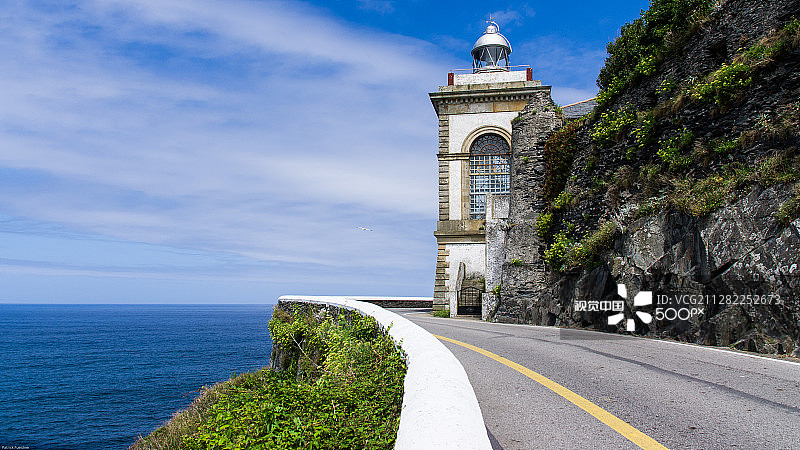 阿斯图里亚斯卢阿尔卡灯塔图片素材