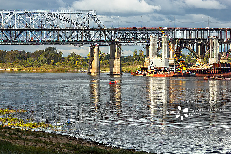 下诺夫哥罗德的博尔斯基桥图片素材