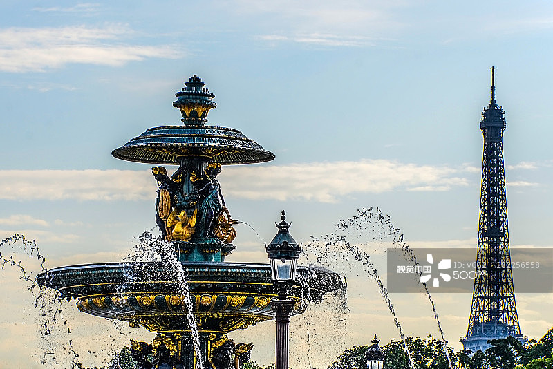 协和广场的背光瞬间图片素材