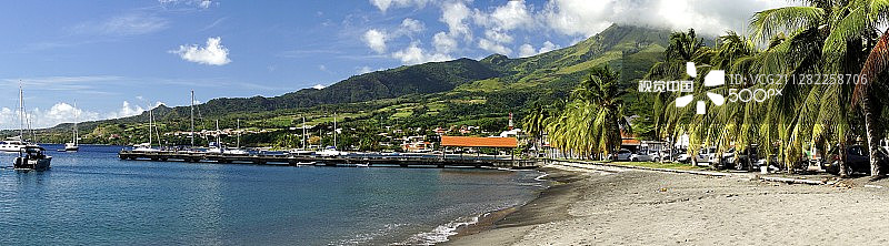 马提尼克圣皮埃尔图片素材