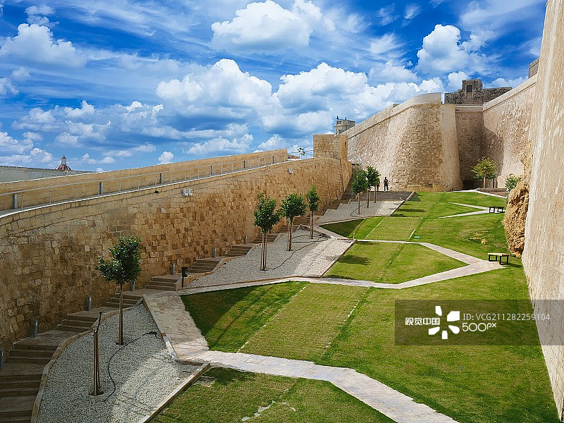 戈佐岛奇塔代拉护城河，马耳他图片素材