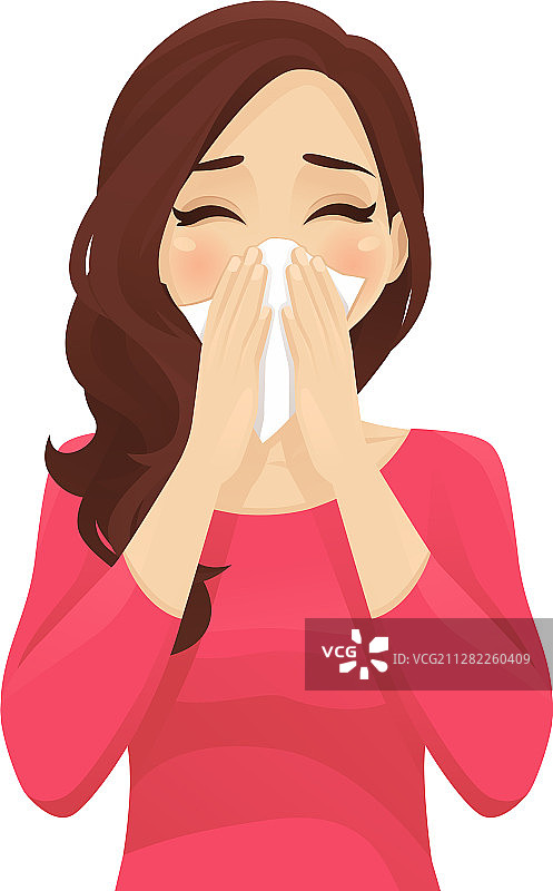 擤鼻涕图片素材