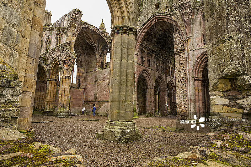 梅尔罗斯修道院遗址图片素材