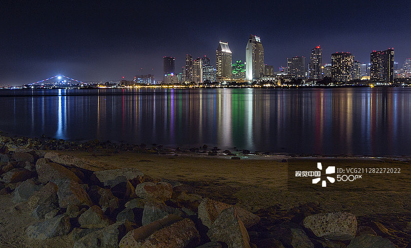 圣迭戈夜景图片素材