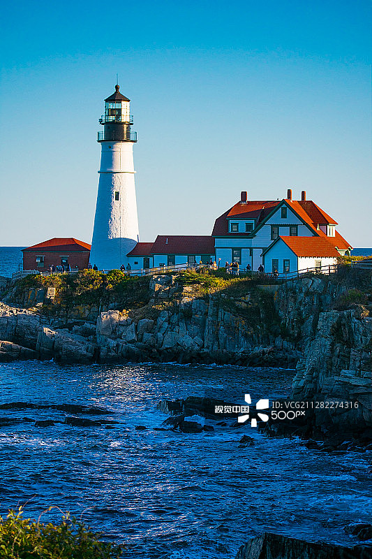 波特兰头灯塔图片素材