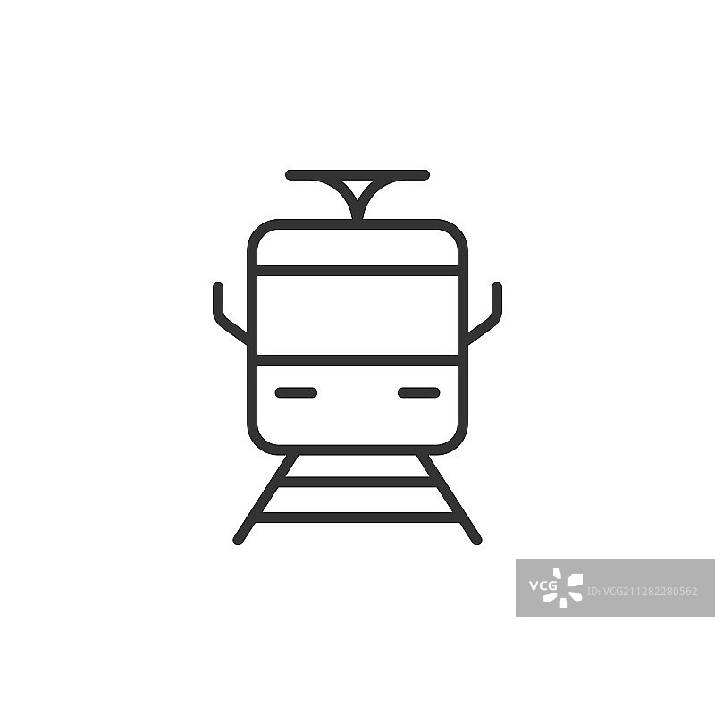 扁平风格的地铁图标图片素材