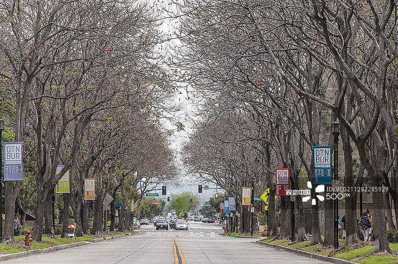 伯班克街道图片素材