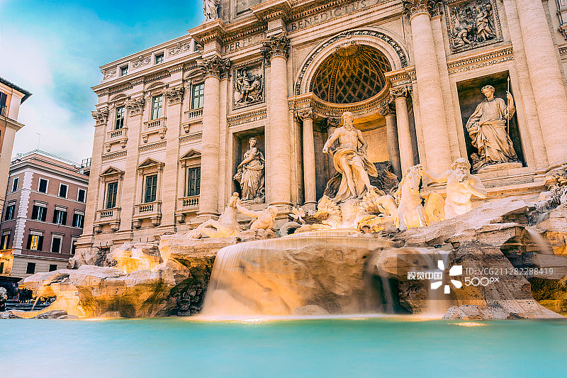 特雷维的丰塔纳图片素材