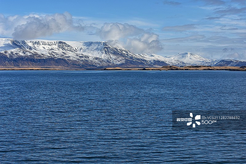 埃斯亚山，雷克雅未克，冰岛图片素材