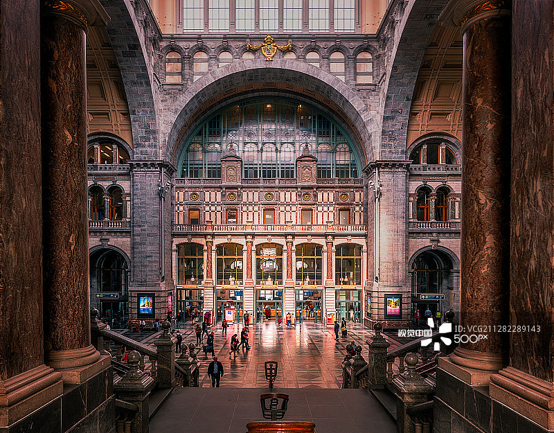 比利时安特卫普中央车站图片素材