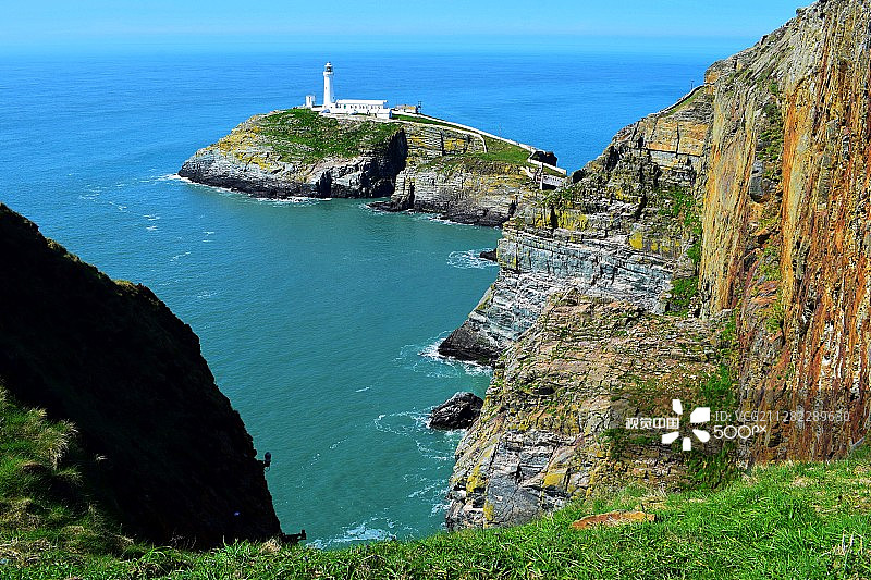 北威尔士灯塔图片素材
