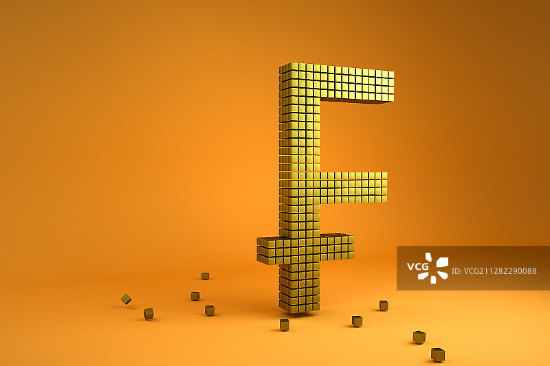 法郎货币符号，三维图形图片素材