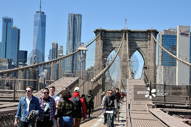布鲁克林大桥图片素材