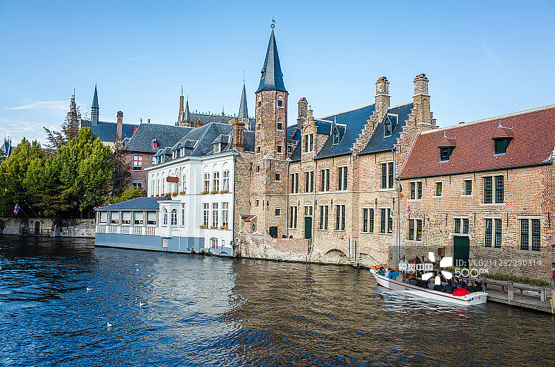 比利时布鲁日运河图片素材