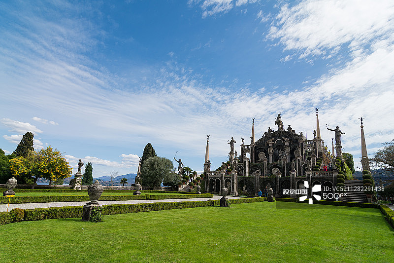 斯特雷萨的博罗梅奥别墅图片素材