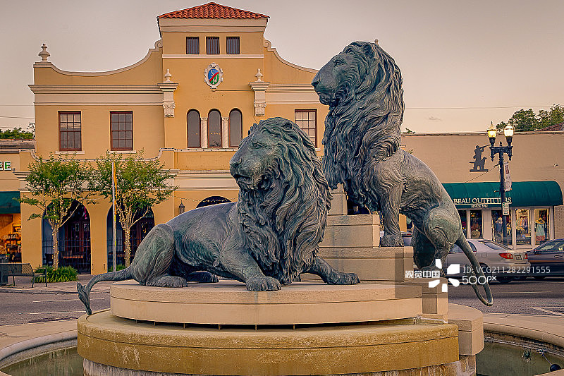 杰克逊维尔圣马科三狮喷泉图片素材