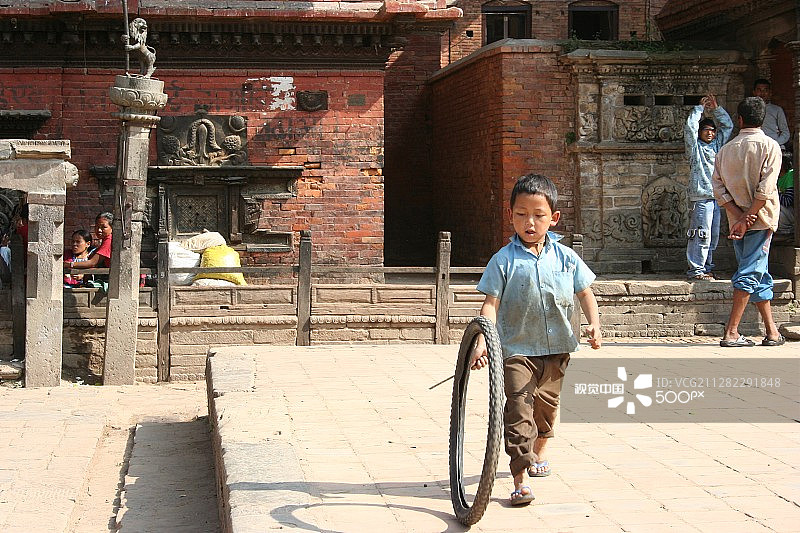 尼泊尔加德满都的传统游戏图片素材