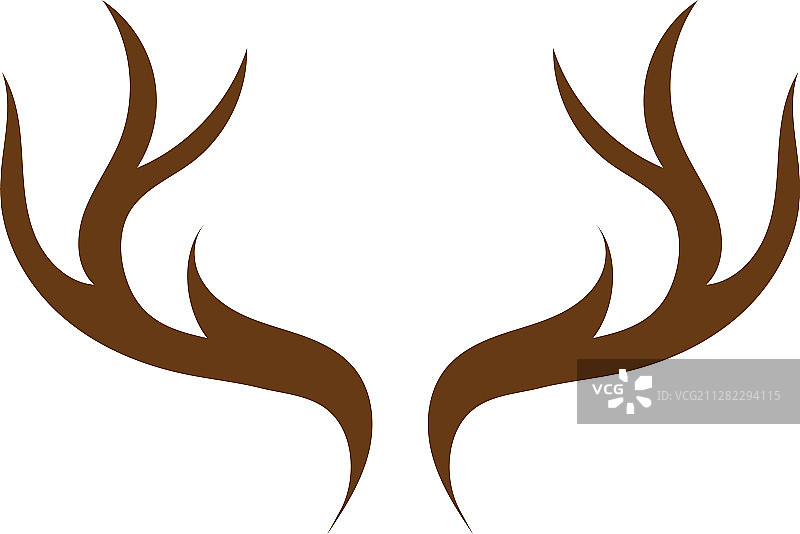 鹿角标志插画图片素材