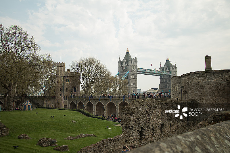 伦敦塔和伦敦塔桥图片素材