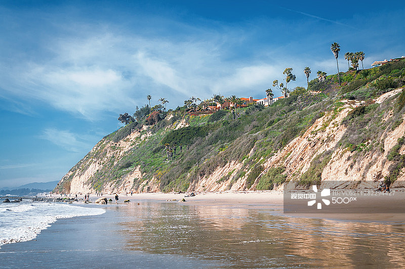 圣巴巴拉海岸线图片素材