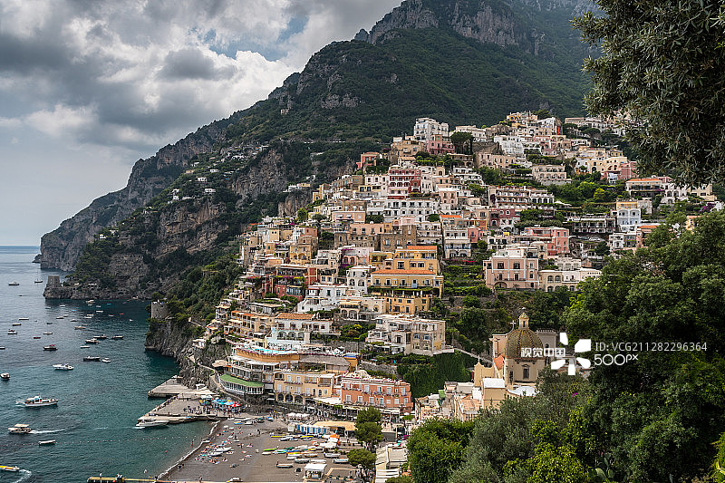 波西塔诺图片素材