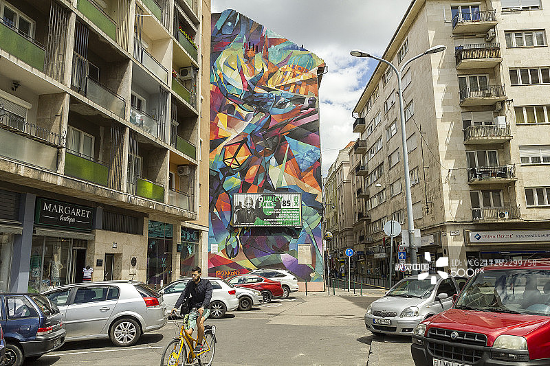 布达佩斯街头艺术图片素材